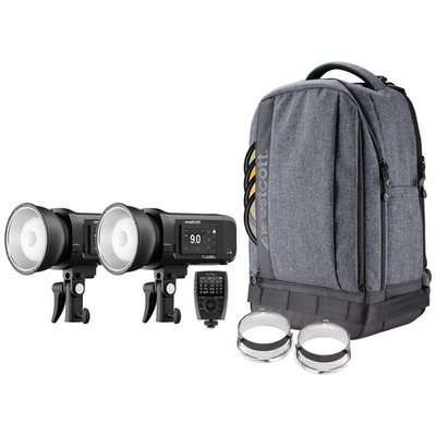 Westcott - FJ400 II 400Ws Touchscreen Strobe with FJ-X3 S Trigger for Sony (2-Light Backpack Kit)
