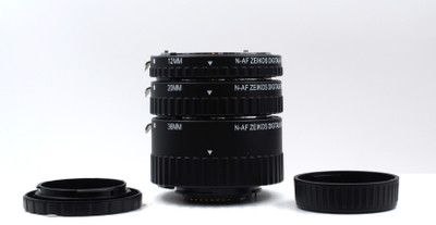 Pre-Owned Zeikos set of 3 extension tubes for Nikon AF SLR
