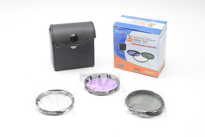 Zeikos 52mm 3 Filter Kit - UV, Circular Polarizer (CPL), FL-D