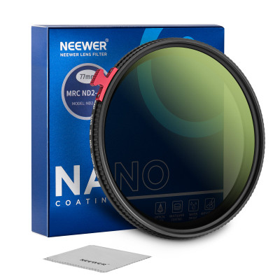 Neewer MRC ND2-ND400 77mmAdjustable Camera Lens Filter