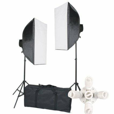 Pre-Owned Kaezi 2000 Watt Photo Studio Lighting Softbox Video Light Kit & Carry Case