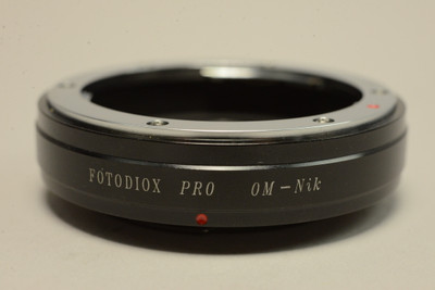 Pre-Owned - FotodioX Pro Lens Mount Adapter for Olympus OM Lens to Nikon F Mount Camera