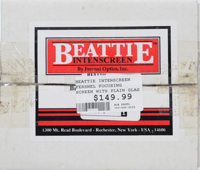 Beattie Intenscreen Fresnel Focusing Screen with plain glass plateFor Wista Field 4x5