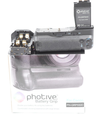 Pre-Owned - Photive PH-GRP550D Battery Grip for EOS Digital Rebel T2i, T3i, T4i, T5i SLR Cameras
