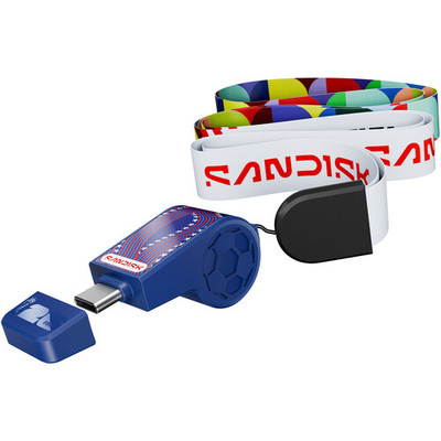 SanDisk 128GB USB-C 3.2 Gen 1 Flash Drive (FIFA World Cup 2026, USA Edition),Blue