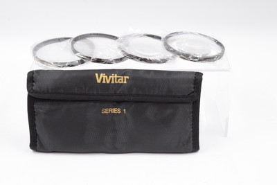 Pre-Owned - Vivitar 77mm Close-Up Macro Lens Filter Set (4-Pc; +1 +2 +4 +10 Diopter)