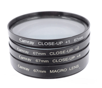Pre-Owned - Camray 67mm Close-Up Macro Lens Filter Set (4-Pc; +1, +2, +4 & Macro)