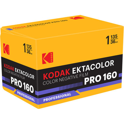Kodak Ektacolor Pro 160 Color Negative Film (35mm Roll Film, 36 Exposures)