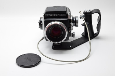Pre-Owned - Rolleiflex SL66 Medium Format Body W/ Left hand grip w/ Planar 80mm 2.8 Lens From JAPAN