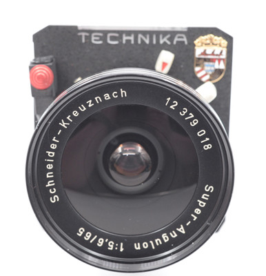 Pre-Owned - Schneider Kreuznach 65mm F/5.6 Super Angulon mounted on Technika board