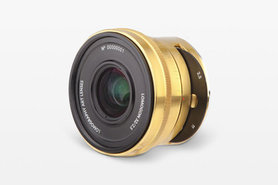 Lomogon 2.5/32 Art Lens Satin Brass Nikon F