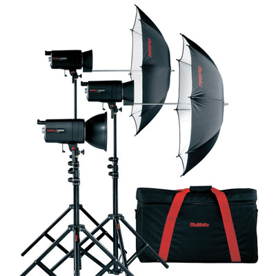 Multiblitz - 3 Compactlite - 200 W/S Monolights, Multiblitz - 3 Compactlite - 200 W/S Monolights,