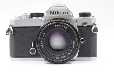 Pre-Owned - Nikon FM Silver W/ 50mm F/1.8 E