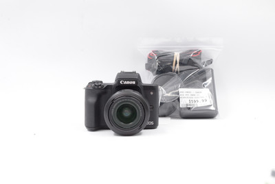 Pre-Owned - Canon EOS M50 Mark II Mirrorless Digital Camera with 15-45mm Lens (Black)
