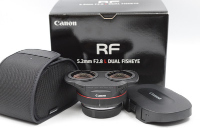 Pre-Owned Canon RF - 5.2mm f/2.8L Dual Fisheye 3D VR Lens 2 YEAR ACCIDENTAL WARRANTY