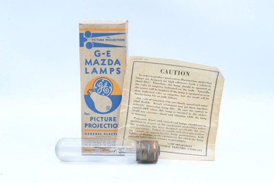 Old-Stock General Electric Mazda Lamps for Picture Projection