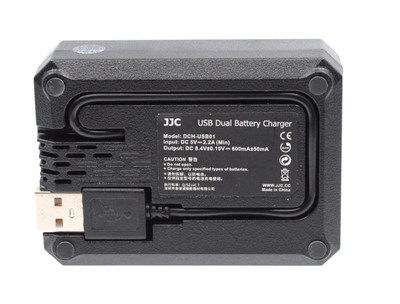 Pre-Owned - JJC USB Dual Battery Charger Model DCH-USB01