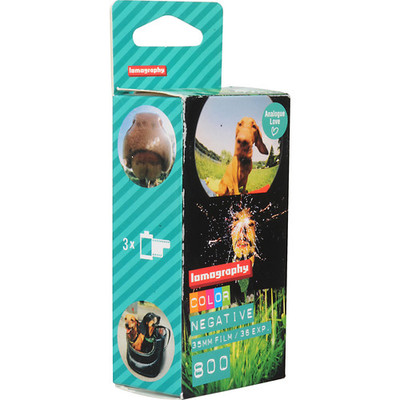 ***Expired 09/2025***Lomography 800 Color Negative Film (35mm Roll Film, 36 Exposures, 3 Pack)