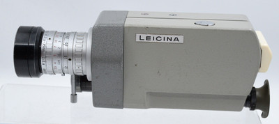 Pre-Owned - VINTAGE LEITZ LEICINA 8mm MOVIE CAMERA W/CASE. ANGENIEUX 7.5-35 1.8 ZOOM LENS.