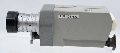 Pre-Owned - VINTAGE LEITZ LEICINA 8mm MOVIE CAMERA W/CASE. ANGENIEUX 7.5-35 1.8 ZOOM LENS.