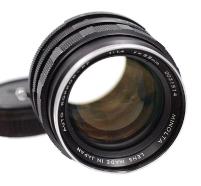 Pre-Owned - Minolta MC Rokkor-PF 58mm f/1.4 Prime Lens for Minolta Manual Focus SLR Camera