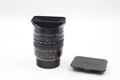 Pre-Owned Leica - Summilux 24mm f/1.4 M ASPH. Black Lens Serie VII 2 YEAR ACCIDENTAL WARRANTY