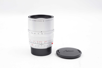 Pre-Owned Leica - Summicron 75mm f/2 -M ASPH APO (Silver) 2 YEAR ACCIDENTAL WARRANTY