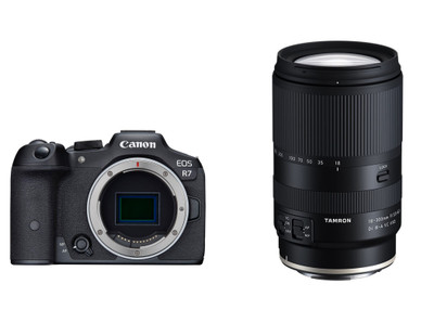 Canon EOS R7 Travel Kit - Mirrorless Camera with Tamron 18-300mm f/3.5-6.3 Di III-A VC VXD Lens