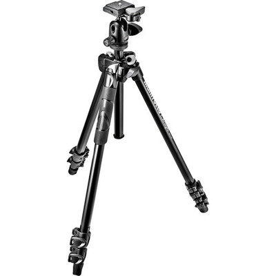 Manfrotto MK290LTA3-3WUS 290 Light Aluminum Tripod with 3-Wa