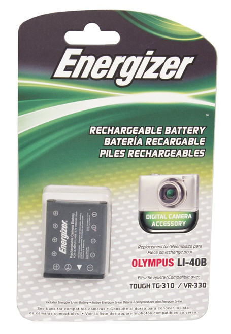 Bower ENB-O40B Energizer Digital Replacement Battery LI-40B for Olympus FE-550, Stylus 1200 and Similar Models (Black)
