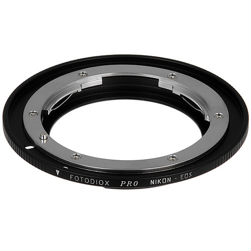Fotodiox Nikon F Lens to Canon EOS with Dandelion Focus Confirmation Chip - Fotodiox Pro Lens Mount Adapter