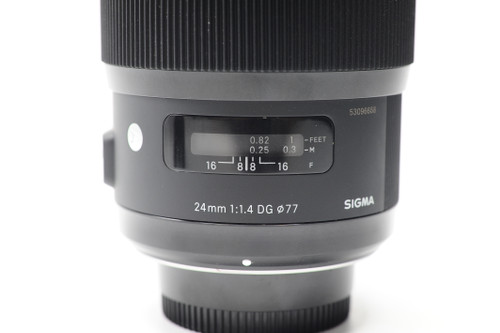 Pre-Owned Sigma 24mm f/1.4 DG HSM Art Lens for Nikon F