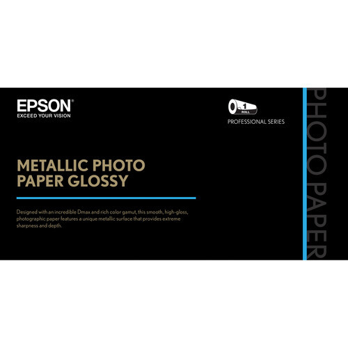 Epson Metallic Photo Paper Glossy (24" x 100', 1 Roll)