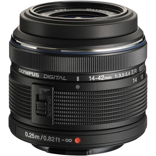 Olympus 14-42mm f/3.5-5.6 IIR M.Zuiko Digital ED Lens (Black)