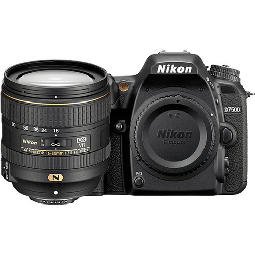 Nikon D7500 DX DSLR w/ 16-80mm VR Lens