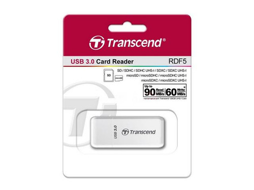 Transcend USB 3.0 Compact Memory Card Reader/Writer White