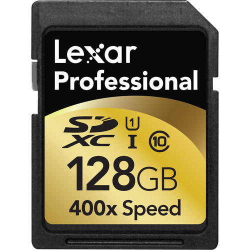 Lexar 128GB SDXC card 400X UHS-1 class 10