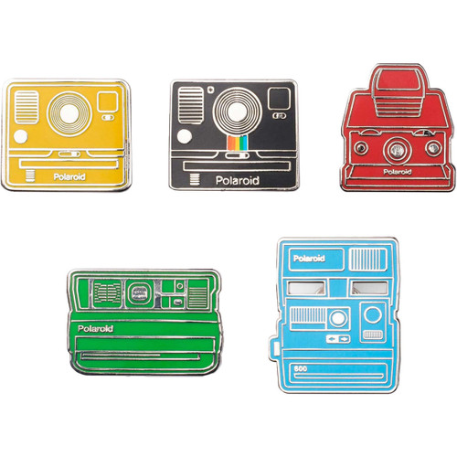 Polaroid Collector's Camera Pin Badge Kit