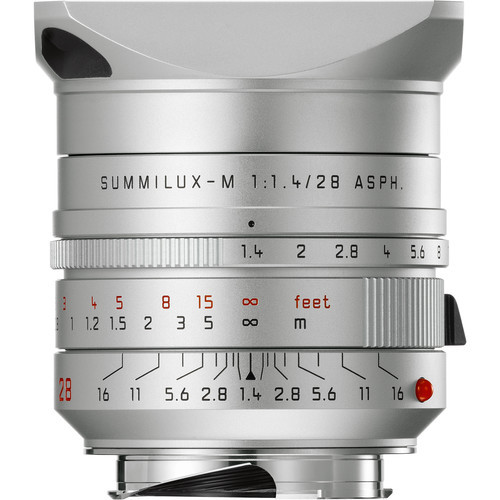 Leica Summilux-M 28mm f/1.4 ASPH. Lens (Silver Anodized)