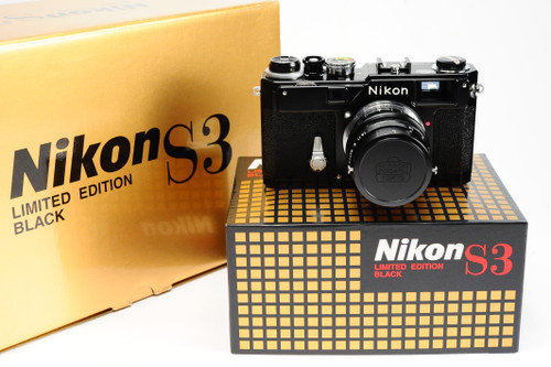 Nikon S3 limited edition, Rangefinder film camera with 50mm f1.4 and case, Black