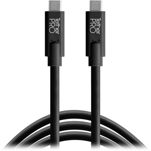 Tether Tools TetherPro USB Type-C Male to USB Type-C Male Cable (6', Black)