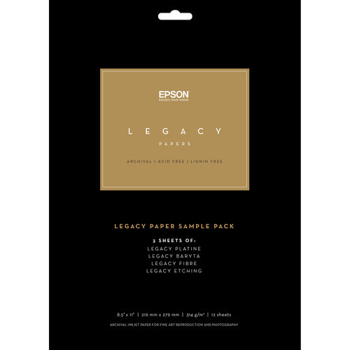 Epson Legacy Paper Sample Pack (8.5 x 11")