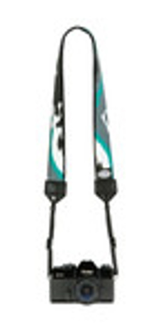 Blk Teal Inkdrop Classic Strap