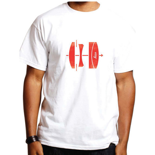 Leica Lens T-Shirt (Medium, Red on White)