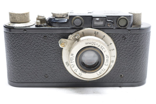 Pre-Owned - Leica II BLACK (1932) (SN: 81697) (Total Made: 29,801) w/ Elmar 50mm (~5CM) F/3.5 Lens