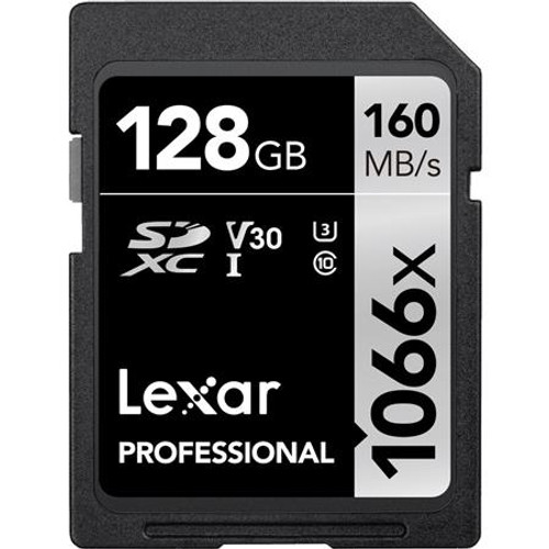 Lexar SILVER Series Professional 1066x 128GB SDXC UHS-I Memory Card, 160MB/s Read, 120MB/s Write 2304