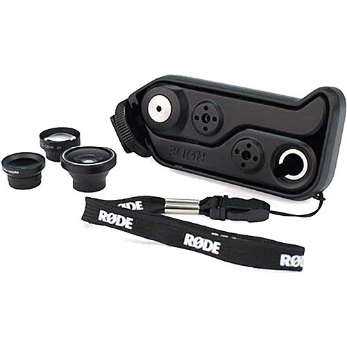 Rode RODEGrip Plus Multi-Purpose Mount and Lens Kit for iPhone 4/4S - Retail Packaging - Black