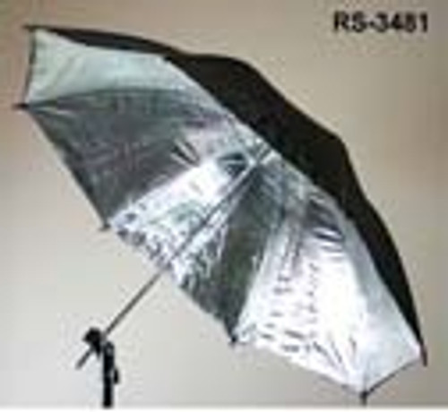 RPS 43in Black/Silver Umbrella