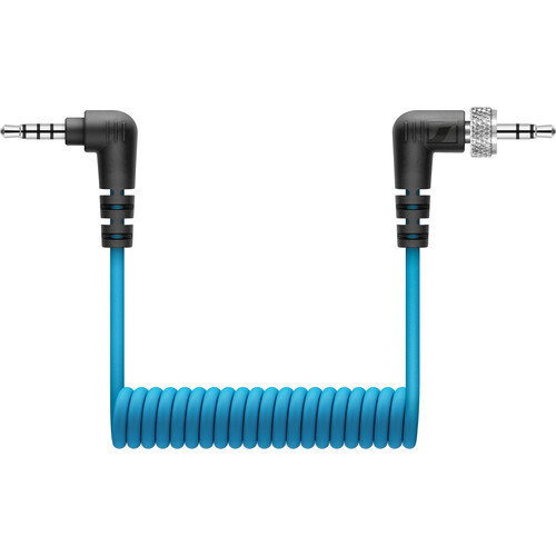 Sennheiser XSW-D Mobile Cable Locking 3.5mm TRS to 3.5mm TRRS Coiled Cable