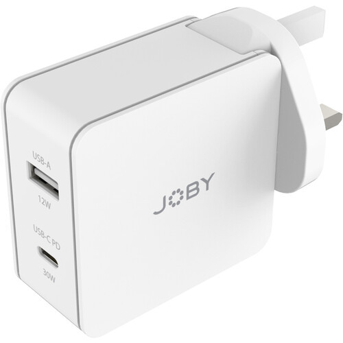 JOBY 42W USB Type-C/USB Type-A PD Travel Wall Charger